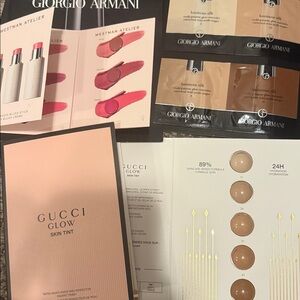 Gucci skin tint - Giorgio Armani Foundation - Westman Atelier blush lot x6
